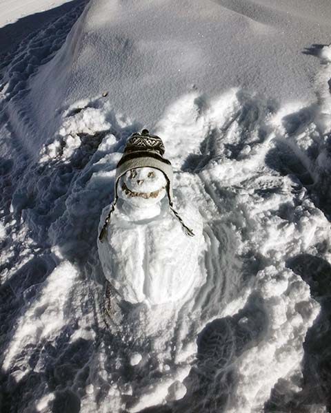Boneco de neve, sobre o que fazer no Zugspitze