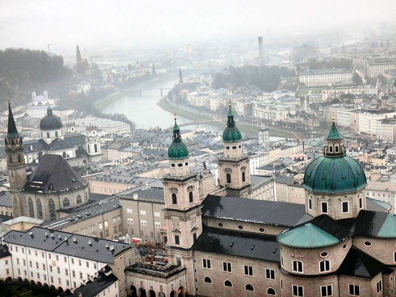 Salzburg, Áustria. A bela cidade de Mozart