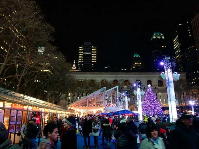 Bryant Park: dica de mercado de Natal em Nova York