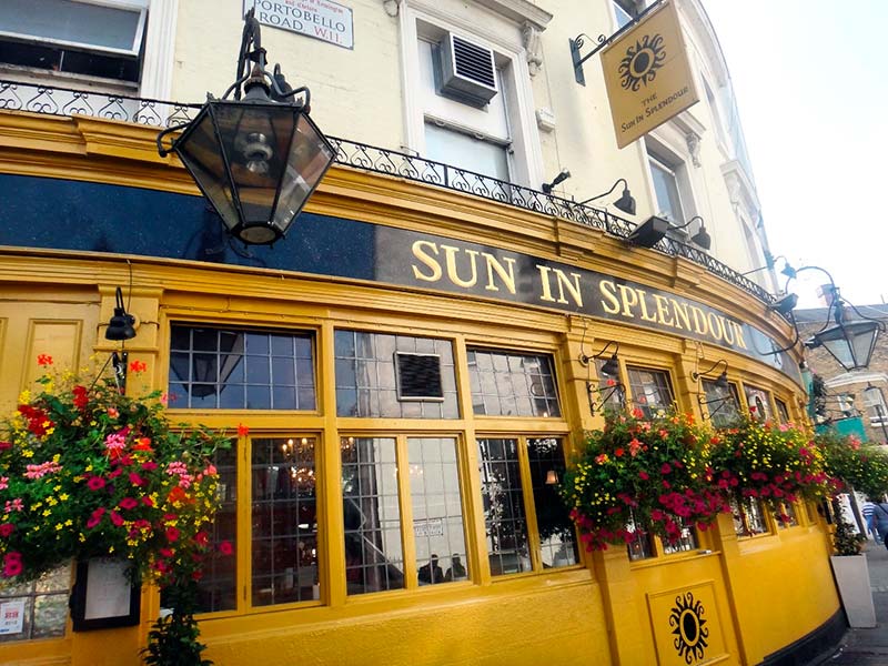 Onde comer e beber em Londres, exemplo de pub