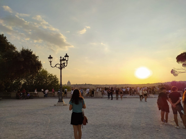 Pôr do Sol na Terrazza del Pincio: dica sobre o que fazer em Roma
