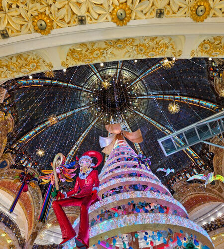 Árvore das Galeries Lafayette: atração imperdível do Natal em Paris