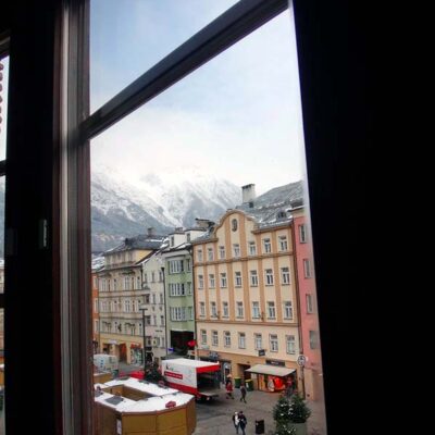 Vista do Hotel Stage 12, dica de onde ficar em Innsbruck