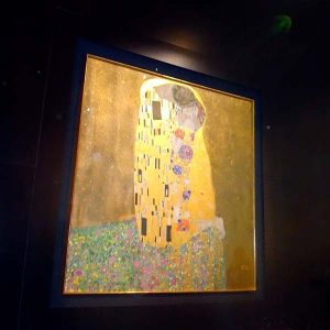 O beijo, de Gustava Klimt, ponto turístico de Viena