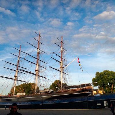 O veleiro Cutty Sark, em Greenwich, Londres Cutty Sark, Greenwich, dica sobre o que ver em Londres